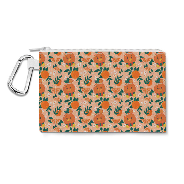 Canvas Zip Pouch - Orange Bird Munchlings