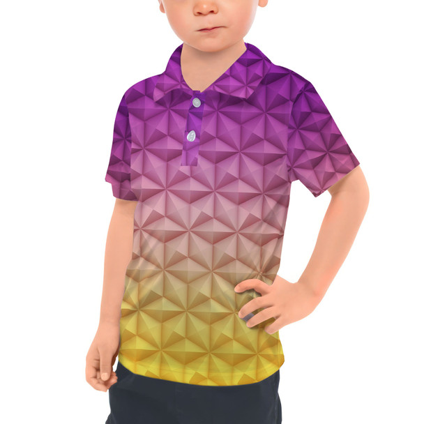 Kids Polo Shirt - Epcot Spaceship Earth