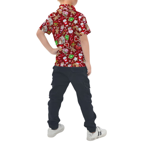 Kids Polo Shirt - Disney Christmas Snack Goals