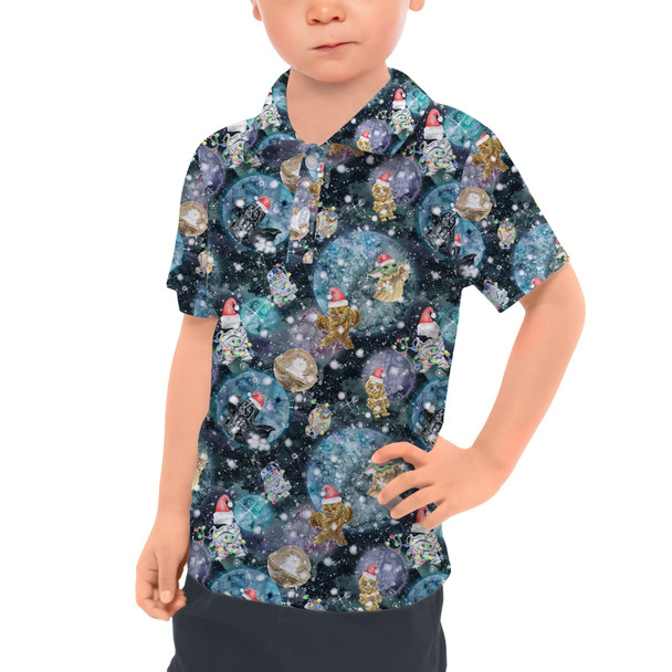 Kids Polo Shirt - A Christmas Far Far Away