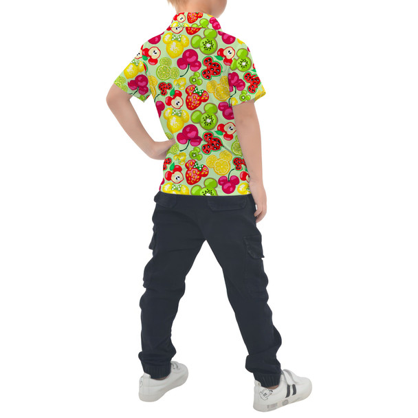 Kids Polo Shirt - Mickey's Fruit Fiesta