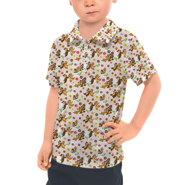 Kids Polo Shirt - Chip 'n Dale