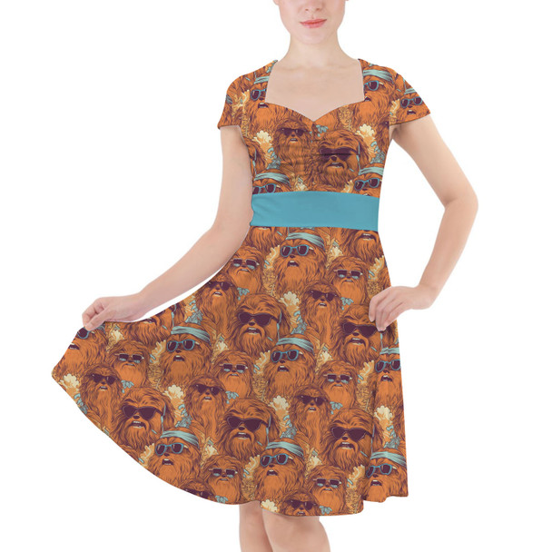 Sweetheart Midi Dress - Retro Chewbacca Summer Vibes