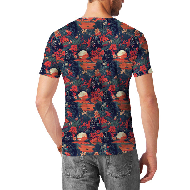 Men's Cotton Blend T-Shirt - Hawaiian Darth Vader