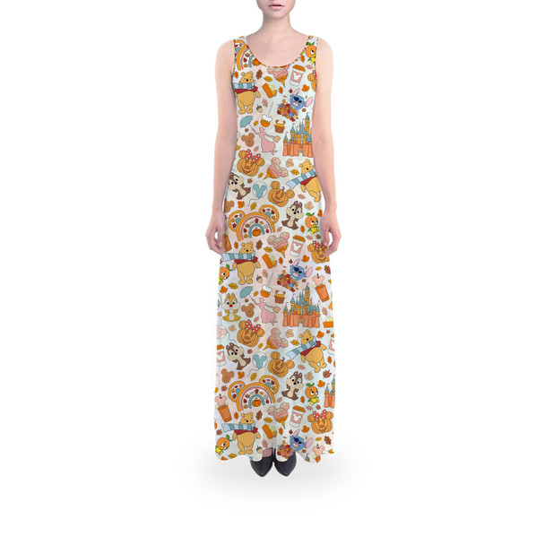 Flared Maxi Dress - Theme Park Fall Fun