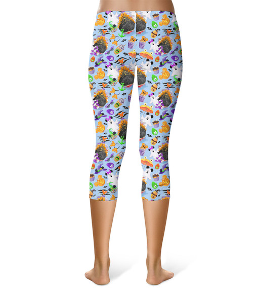 Sport Capri Leggings - Halloween On The High Seas