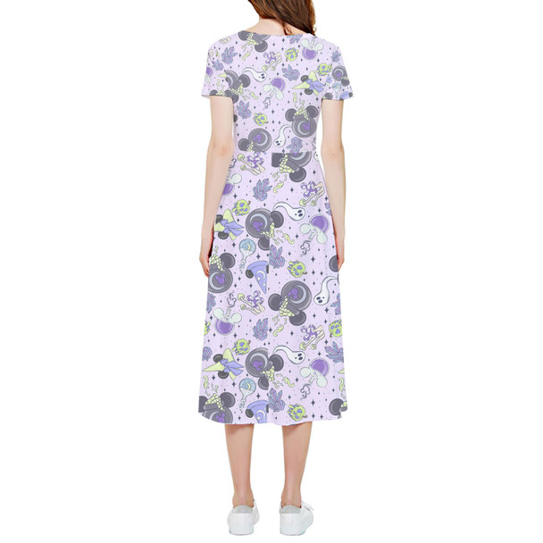 High Low Midi Dress - Pretty Purple Potions