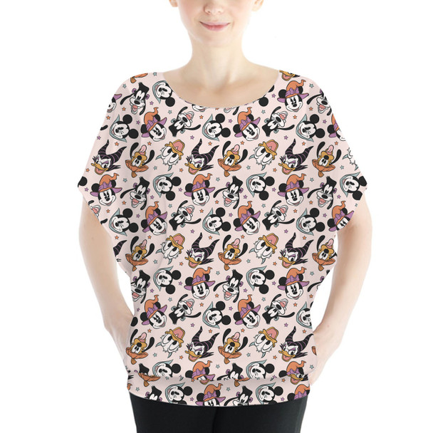 Batwing Chiffon Top - Spooky Fab Five