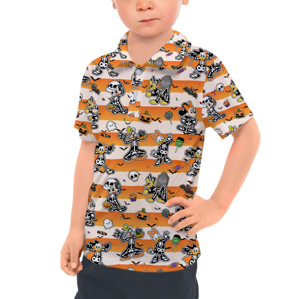 Kids Polo Shirt - Skeleton Dress Up Fun