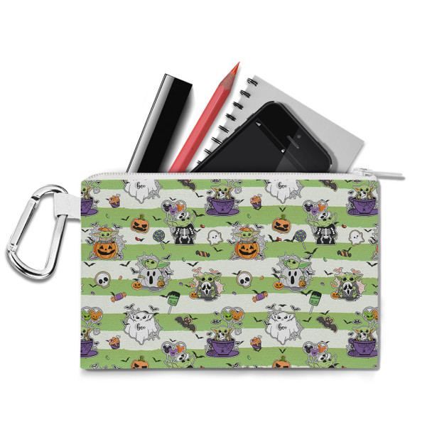 Canvas Zip Pouch - The Child Does Halloween