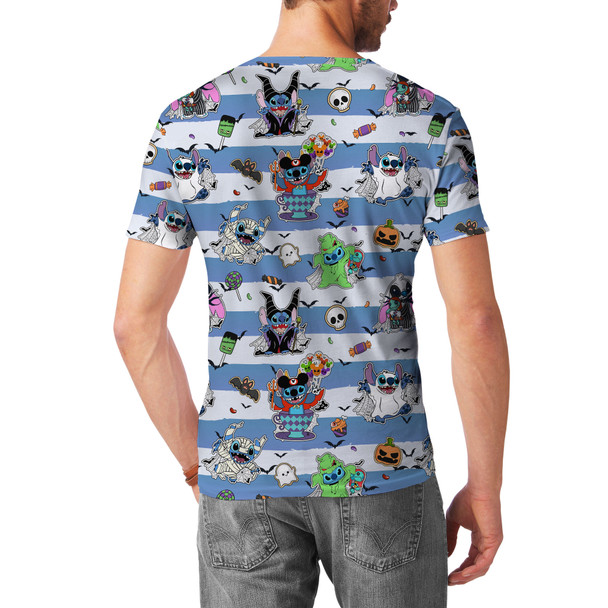 Men's Cotton Blend T-Shirt - Stitch Does Halloween