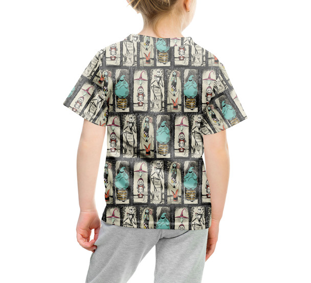 Youth Cotton Blend T-Shirt - Stretching Haunted Nightmare