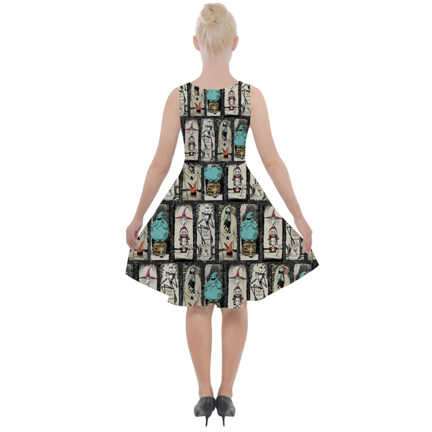 Skater Dress with Pockets - Stretching Haunted Nightmare