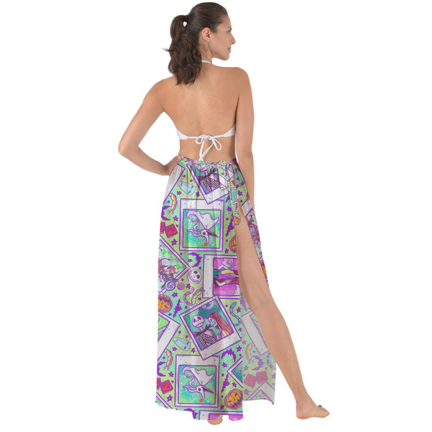 Maxi Sarong Skirt - Picture Perfect Halloween Town