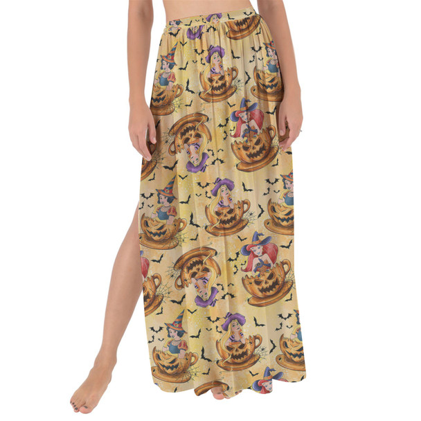 Maxi Sarong Skirt - Halloween Princess Teacups