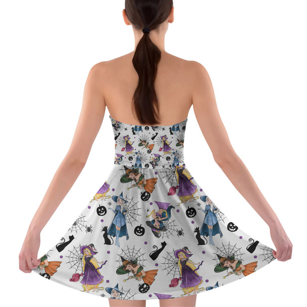 Sweetheart Strapless Skater Dress - Pretty Princess Witches