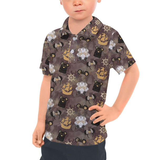 Kids Polo Shirt - Main Attraction Pirates of the Caribbean