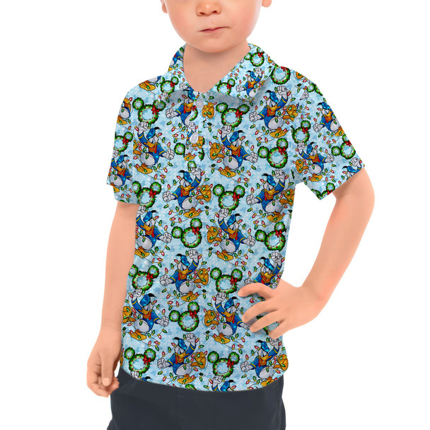 Kids Polo Shirt - Donald Duck & the Christmas Lights