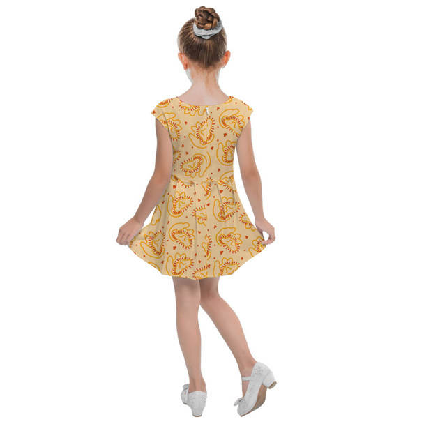 Girls Cap Sleeve Pleated Dress - Remember Who You Are