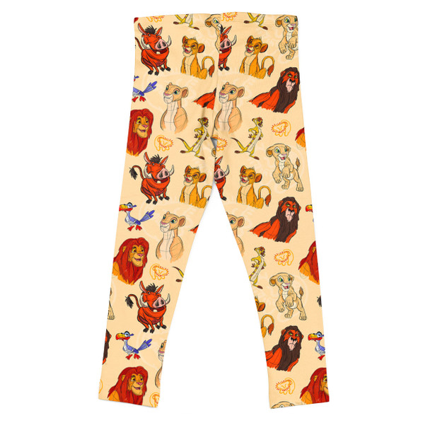 Girls' Leggings - Sketched Lion King Friends