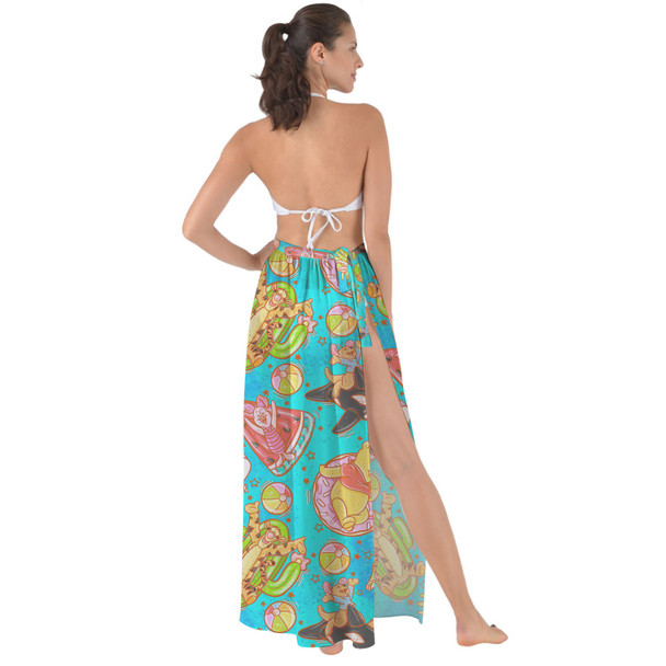 Maxi Sarong Skirt - Pool Floats Pooh