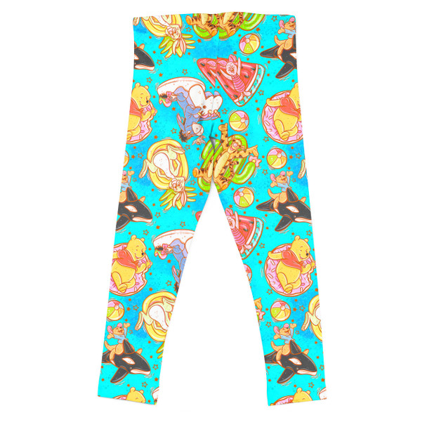 Girls' Leggings - Pool Floats Pooh