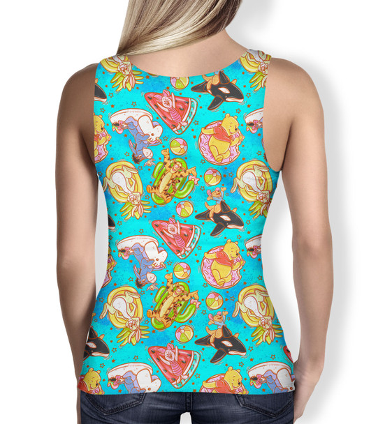 Women's Tank Top - Pool Floats Pooh