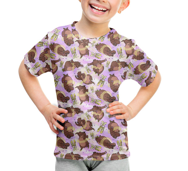 Youth Cotton Blend T-Shirt - Hippo Ballerinas