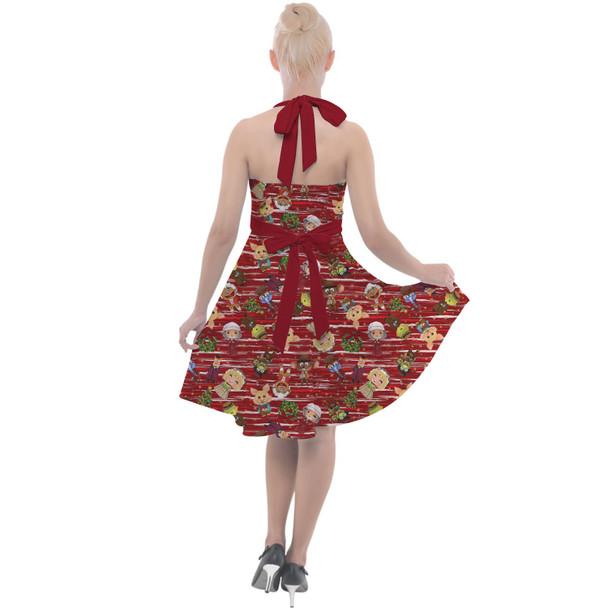 Halter Vintage Style Dress - A Very Muppet Christmas