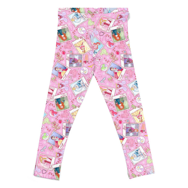 Girls' Leggings - Holiday Winter Princess Christmas Snapshots