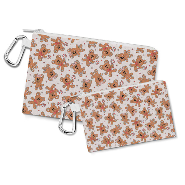 Canvas Zip Pouch - Mouse Gingerbread Cookies