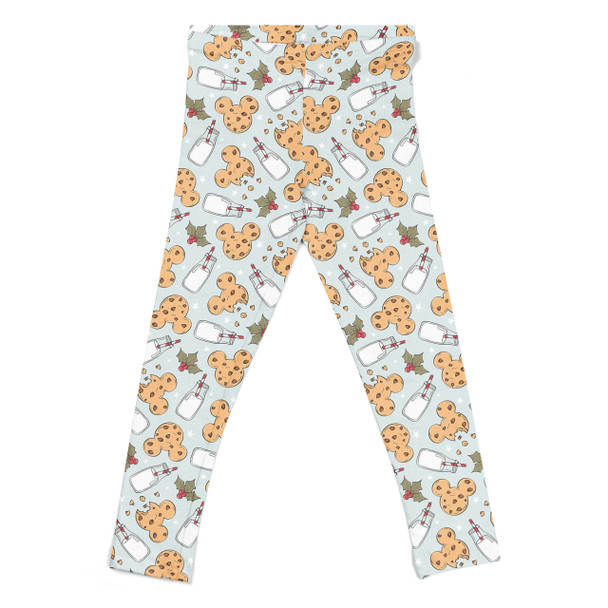 Girls' Leggings - Christmas Milk and Mouse Cookies