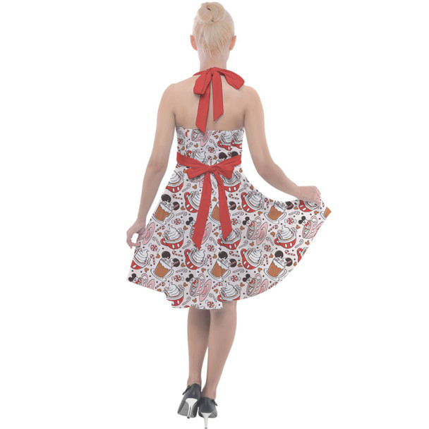 Halter Vintage Style Dress - Magic Mouse Hot Chocolate