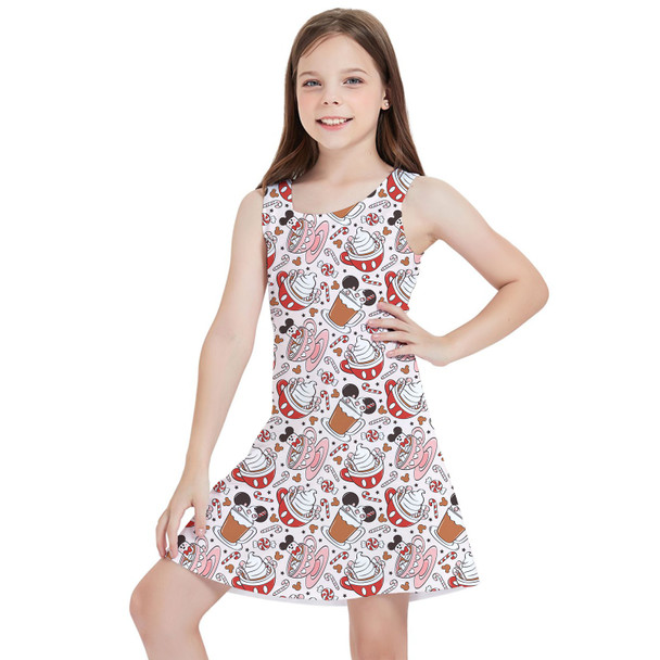 Girls Sleeveless Dress - Magic Mouse Hot Chocolate