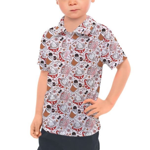 Kids Polo Shirt - Magic Mouse Hot Chocolate