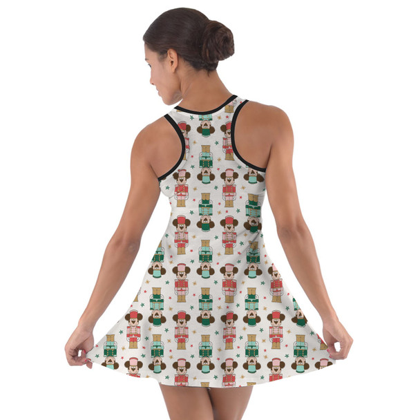 Cotton Racerback Dress - Christmas Mickey Nutcrackers