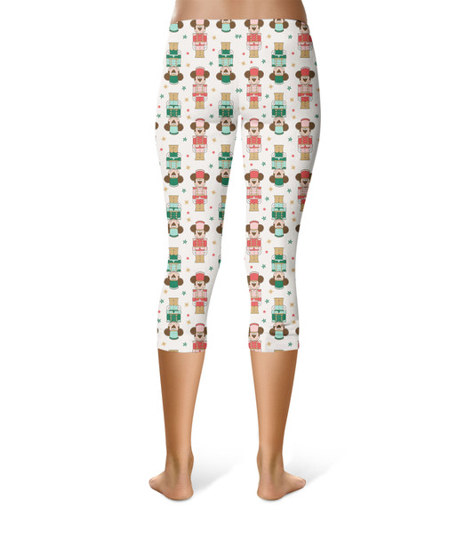 Sport Capri Leggings - Christmas Mickey Nutcrackers