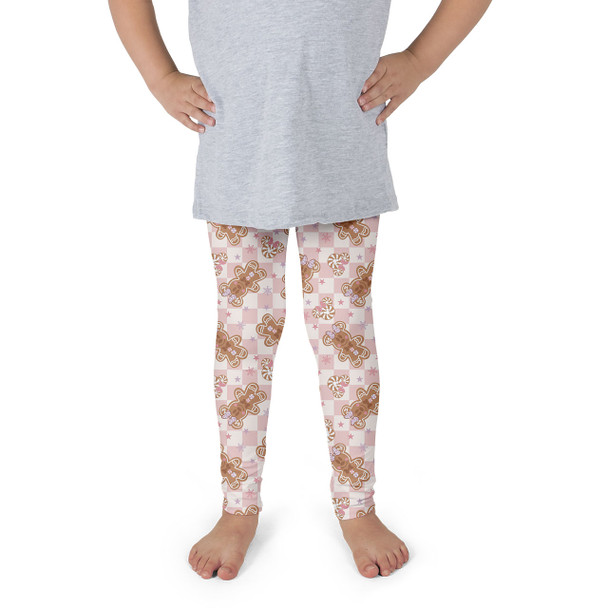 Girls' Leggings - Checkerboard Gingerbread Minnie Cookies