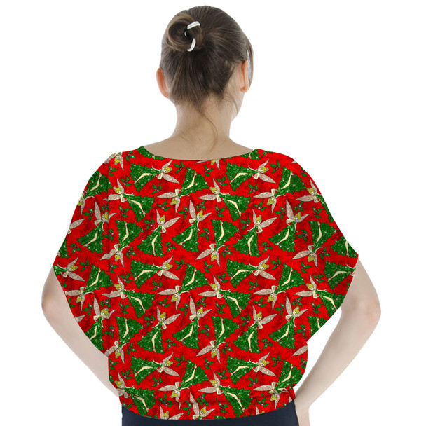 Batwing Chiffon Top - Magical Sparkling Tinkerbell Christmas