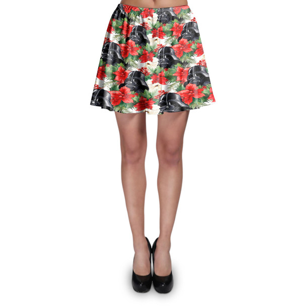 Skater Skirt - Vader Holiday Christmas Poinsettias