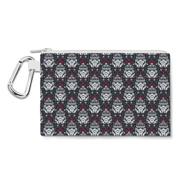 Canvas Zip Pouch - Stormtrooper Ugly Christmas Holiday Sweater