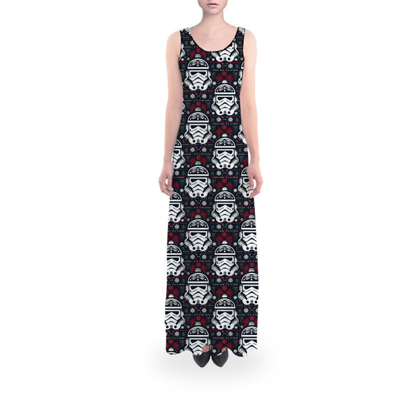 Flared Maxi Dress - Stormtrooper Ugly Christmas Holiday Sweater