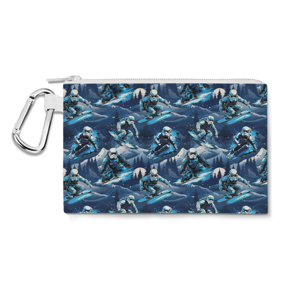 Canvas Zip Pouch - Snowboard Troopers