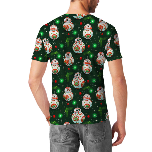 Men's Sport Mesh T-Shirt - Little Rolling Christmas Droid