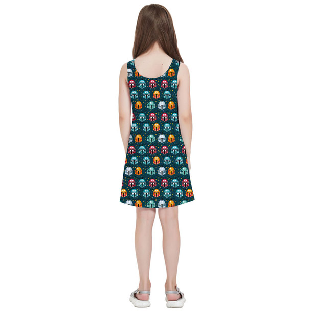 Girls Sleeveless Dress - Bounty Hunter Christmas Lights