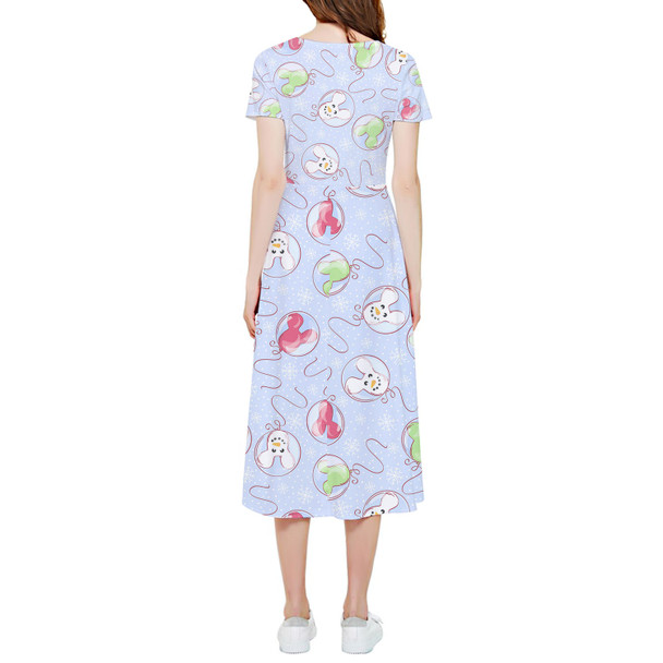 High Low Midi Dress - Winter Mouse Balloons