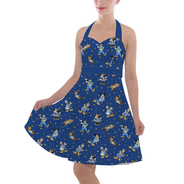 Halter Vintage Style Dress - 50th Anniversary Fancy Outfits