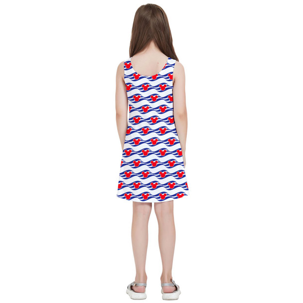 Girls Sleeveless Dress - Disney Cruise Logo