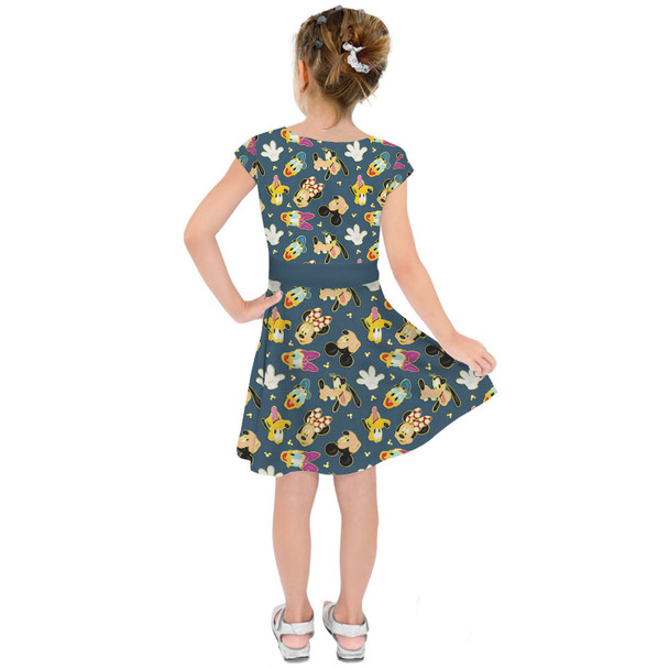 Girls Short Sleeve Skater Dress - Proud Pin Trader