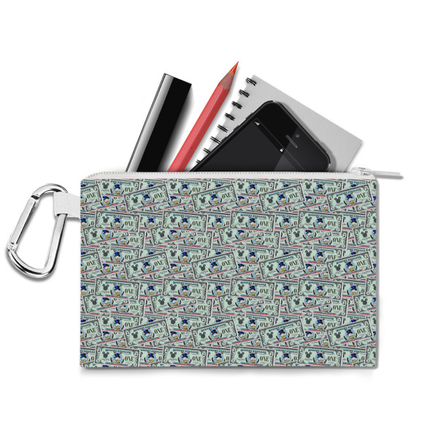 Canvas Zip Pouch - Scrooge Disney Dollars